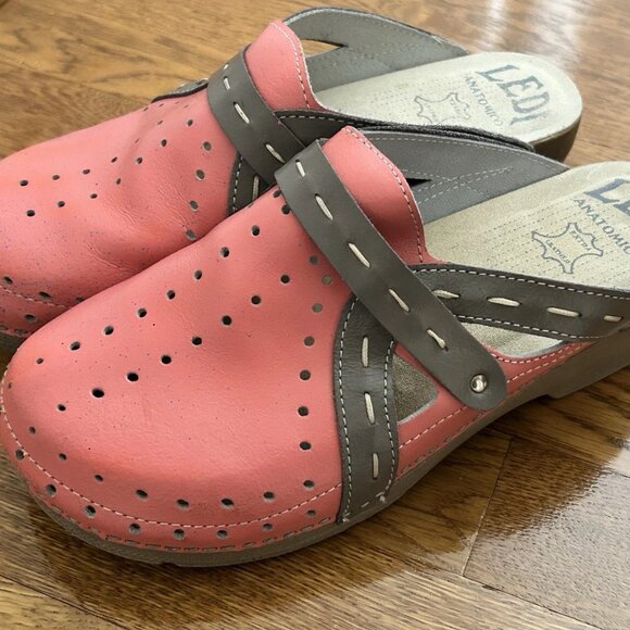 LEDI 311 Anatomic Clogs – European Leather Comfort, Size 8 - Picture 2 of 9